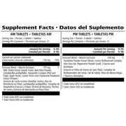 21-Day Herbal Balancing Program: 42 Tablets for AM/42 Tablets for PM product information label 2